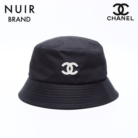 シャネル CHANEL ココマーク ロゴ バケット Size:L ハット ブラック WS8753