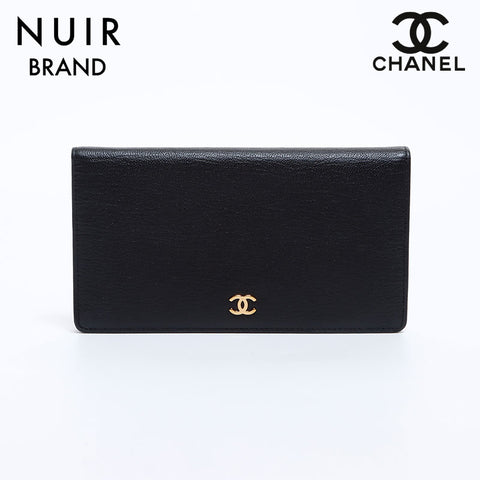 シャネル CHANEL 7番台 ココマーク 長財布 ブラック WS8755