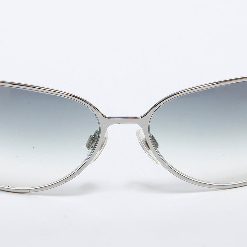 シャネル CHANEL ラインストーン透明 クリア サングラス グレー WS8760