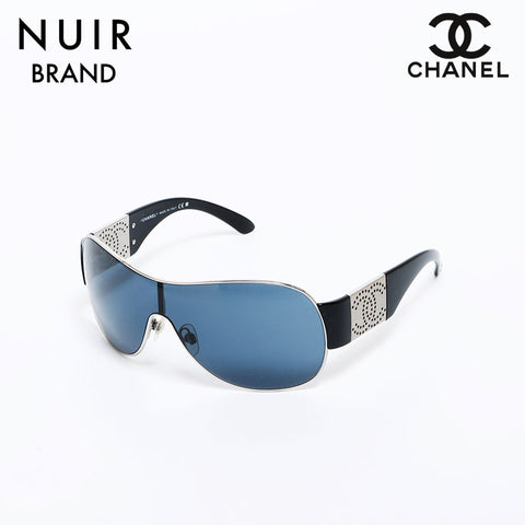 小物 CHANEL Vintage sunglasses BLACK coco Chanel Coco Mark Sunglasses Black WS9993 – NUIR VINTAGE