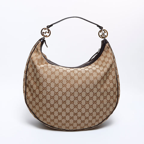 グッチ GUCCI GG キャンバス ショルダーバッグ ブラウン WS8775