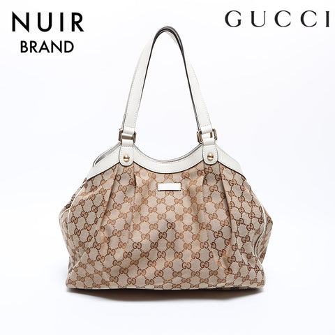 グッチ GUCCI GG キャンバス トートバッグ ブラウン WS8776 – NUIR VINTAGE