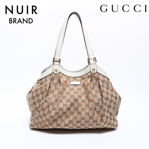 グッチ GUCCI GG キャンバス トートバッグ ブラウン WS8776