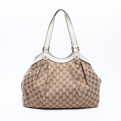 グッチ GUCCI GG キャンバス トートバッグ ブラウン WS8776