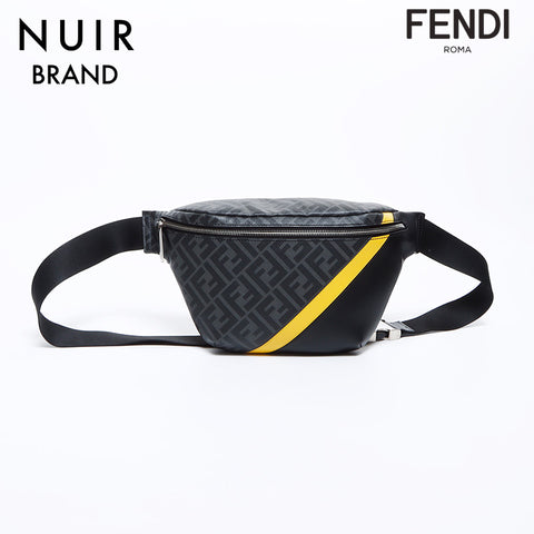 フェンディ FENDI ズッカ ウエストバッグ グレー WS8799