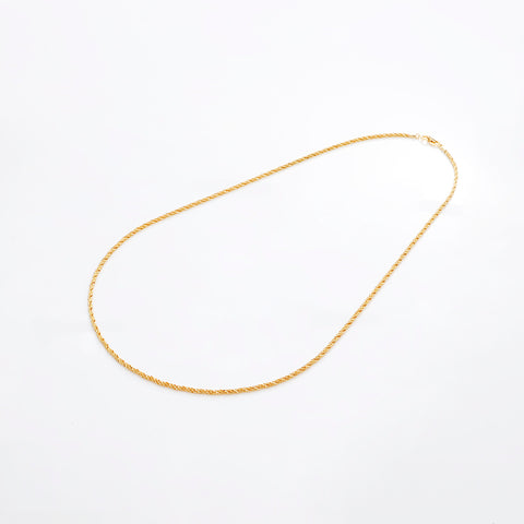 Christian Dior Logo Chain Vintage Necklace gold WS8805