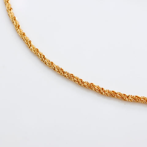 Christian Dior Logo Chain Vintage Necklace gold WS8805