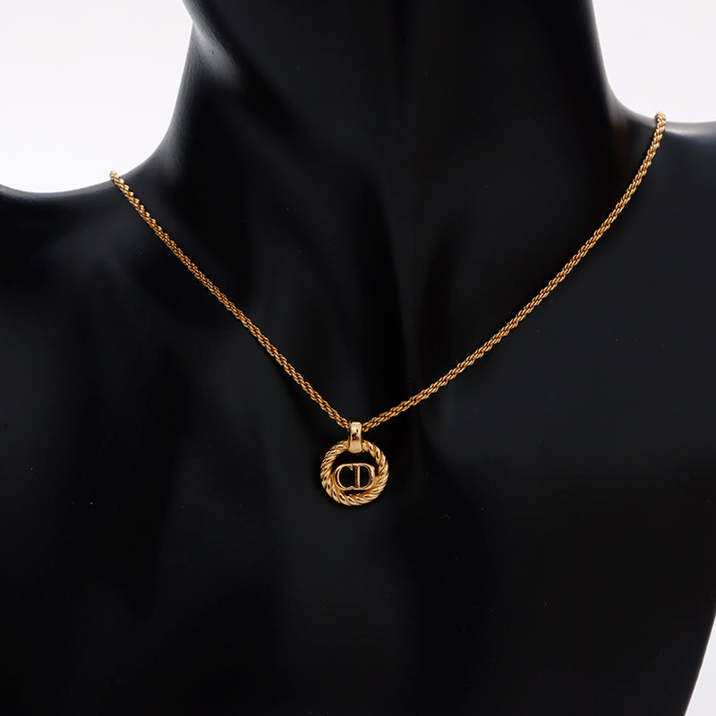 クリスチャンディオール Christian Dior ロゴ ヴィンテージ ネックレス