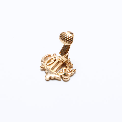 Christian Dior logo Earring gold WS8818