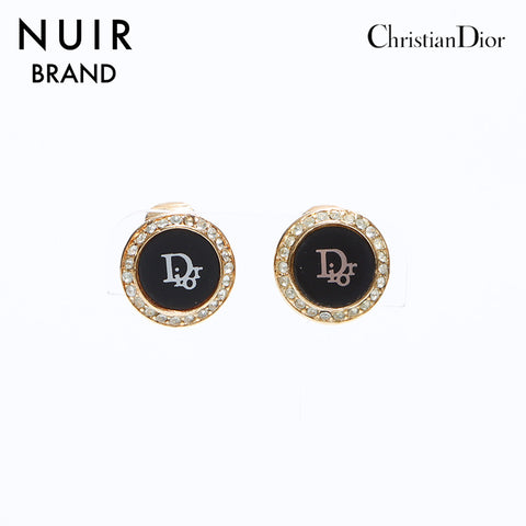 クリスチャンディオール Christian Dior ラインストーン ロゴ イヤリング マルチカラー WS8823