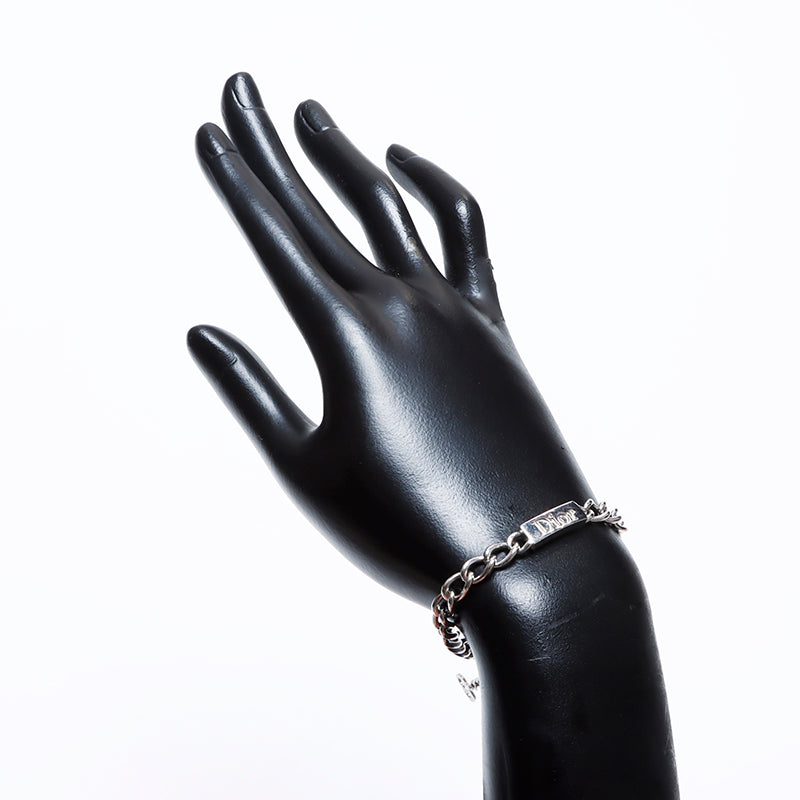 クリスチャンディオール Christian Dior プレートロゴ ブレスレット