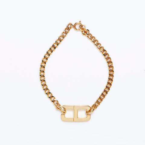 Christian Dior CD logo vintage bracelet Silver WS8830