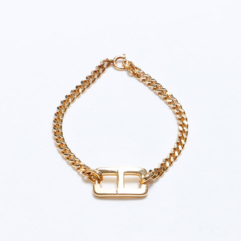 Christian Dior CD logo vintage bracelet Silver WS8830