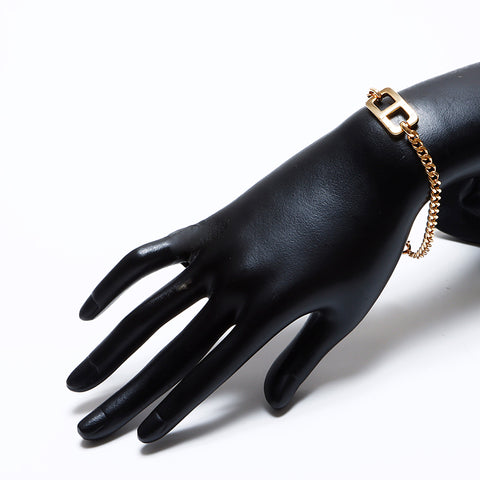 Christian Dior CD logo vintage bracelet Silver WS8830