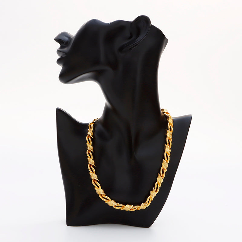 イヴ・サンローラン YVES SAINT LAURENT 編み込み チェーン