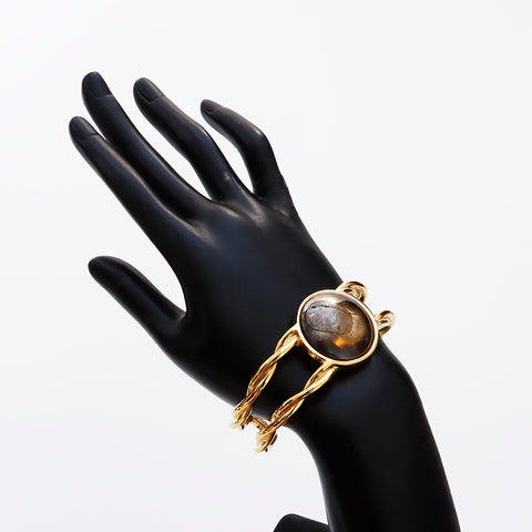 Givenchy -Strass -Vintage Bangle Gold WS8860