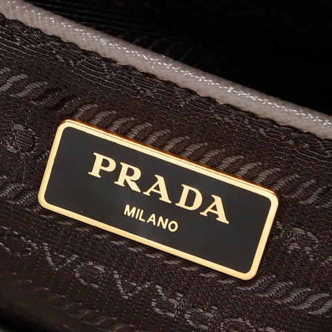 プラダ PRADA サフィアーノ レザー 2way ハンドバッグ ベージュ WS8871