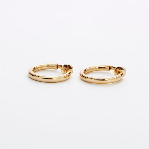 Christian Dior Circle Vintage Earring gold WS8876