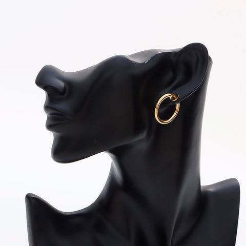 Christian Dior Circle Vintage Earring gold WS8876