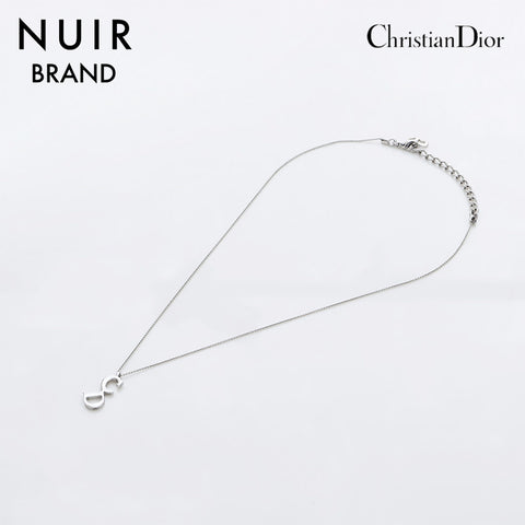 クリスチャンディオール Christian Dior CD ロゴ ネックレス シルバー WS8882