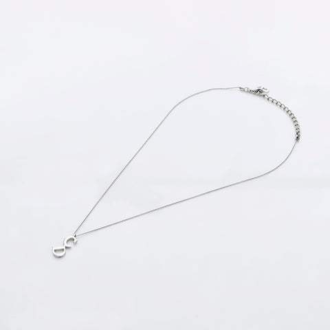 Christian Dior CD Logo Halskette Silber WS8882