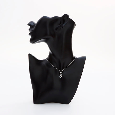 Christian Dior CD Logo Halskette Silber WS8882