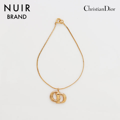 クリスチャンディオール Christian Dior CD ロゴ ヴィンテージ ブレスレット ゴールド WS8883