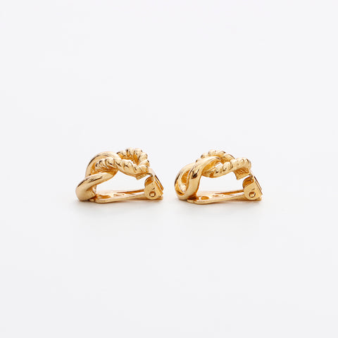 Christian Dior Boucle d'oreille chaîne strass or WS8884