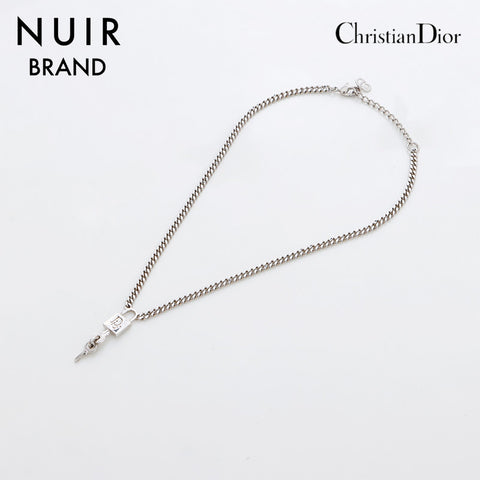 クリスチャンディオール Christian Dior 鍵モチーフ ネックレス シルバー WS8912