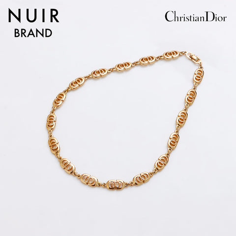 クリスチャンディオール Christian Dior CD ロゴ ネックレス ゴールド WS8929