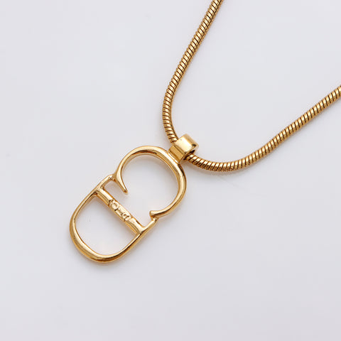 基督教Dior CD徽标复古项链金WS8930