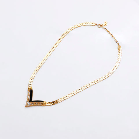 基督教Dior水钻项链金WS8942