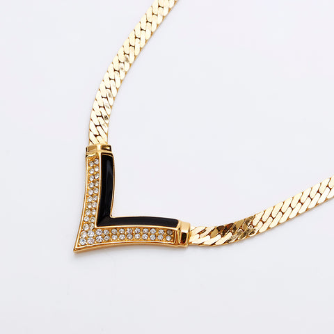 基督教Dior水钻项链金WS8942