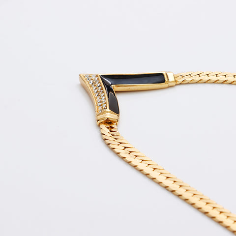 基督教Dior水钻项链金WS8942