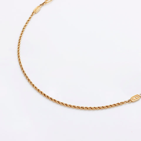 Christian Dior CD logo Collier or WS8944