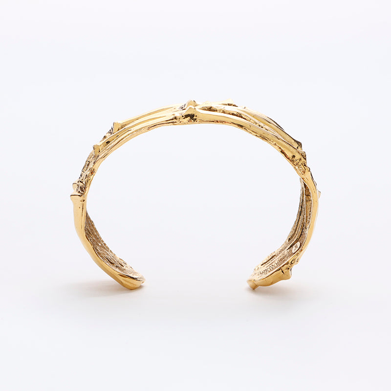 イヴ・サンローラン YVES SAINT LAURENT ゴールド バングル ゴールド