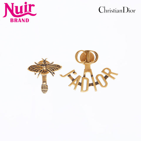 Christian Dior CD Logo Insect Boucles d'oreilles Gold WS8948