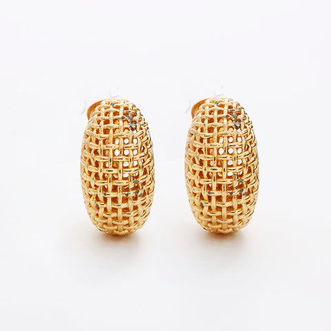 Christian Dior Braid Earring gold WS8956