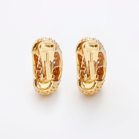 Christian Dior Braid Earring gold WS8956