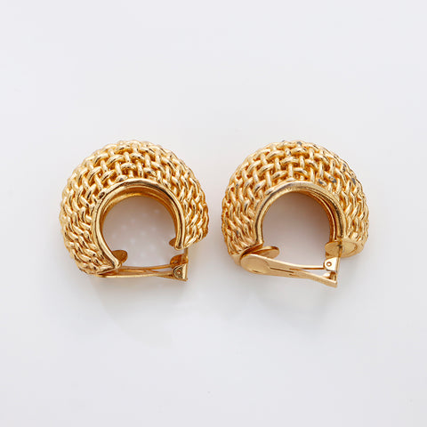 Christian Dior Braid Earring gold WS8956