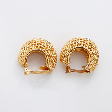 Christian Dior Braid Earring gold WS8956