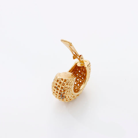 Christian Dior Braid Earring gold WS8956