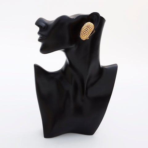 Christian Dior Braid Earring gold WS8956