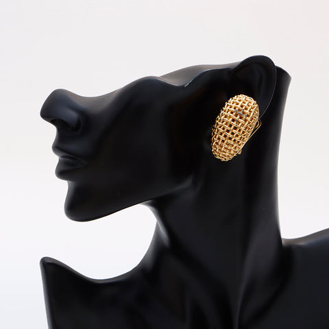 Christian Dior Braid Earring gold WS8956