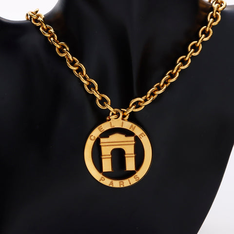 CELINE Paris Necklace gold WS8961