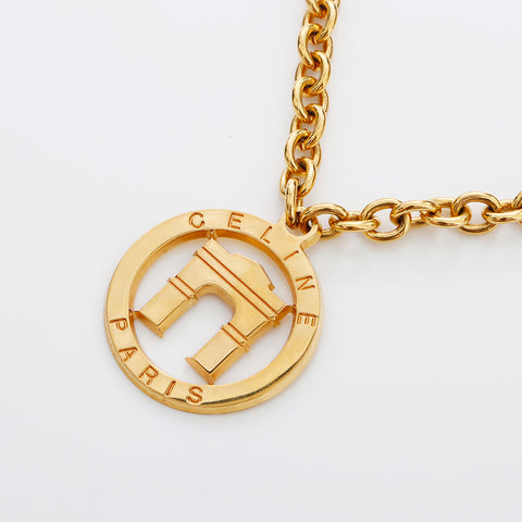 CELINE Paris Necklace gold WS8961