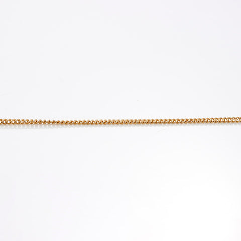 Christian Dior Rhinestone Necklace gold WS8966