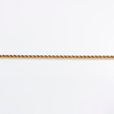 Christian Dior Rhinestone CD Logo Necklace gold WS8969