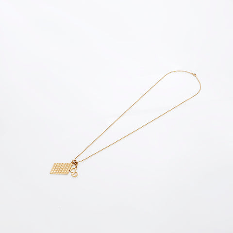 Christian Dior Vintage Logo Collier Gold WS8979