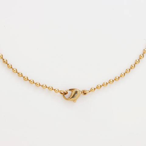 Christian Dior Vintage Logo Collier Gold WS8979